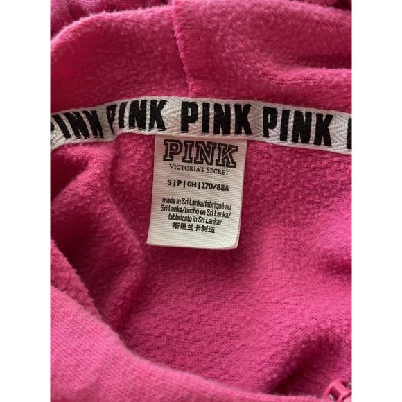 Vintage Victoria’s Secret zip love pink hoodie sweatshirt Top SM - Picture 9 of 9